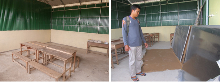 黒板を入れた教室