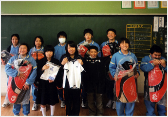 女川第二中学校の生徒達