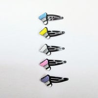 シャトルスリーピン バドミントン アクセサリー バドミントングッズ ヘアアクセサリー プレゼント　