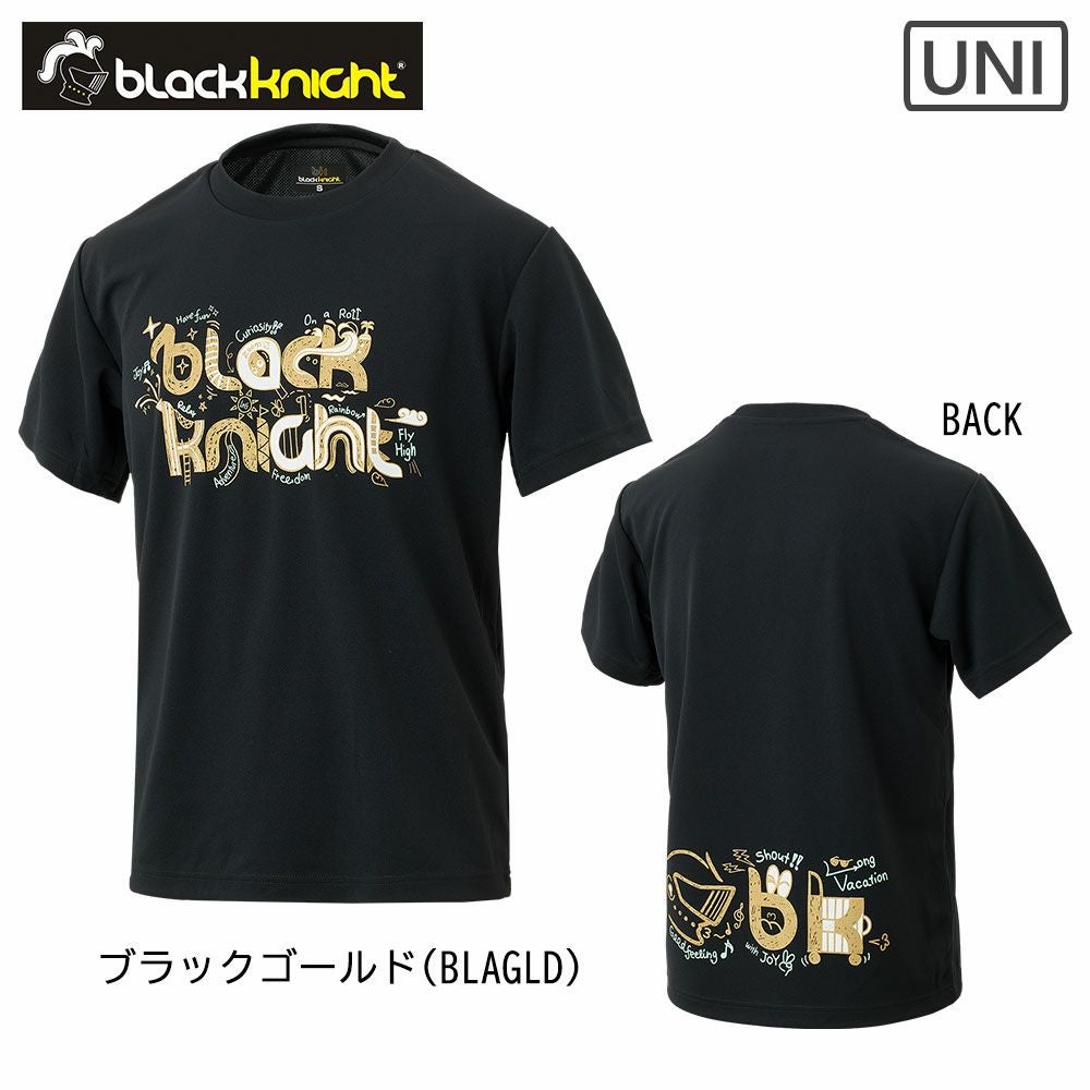 black knight ドライTシャツ ブラックナイト ユニ T-4103U バドミントン 2024bkss