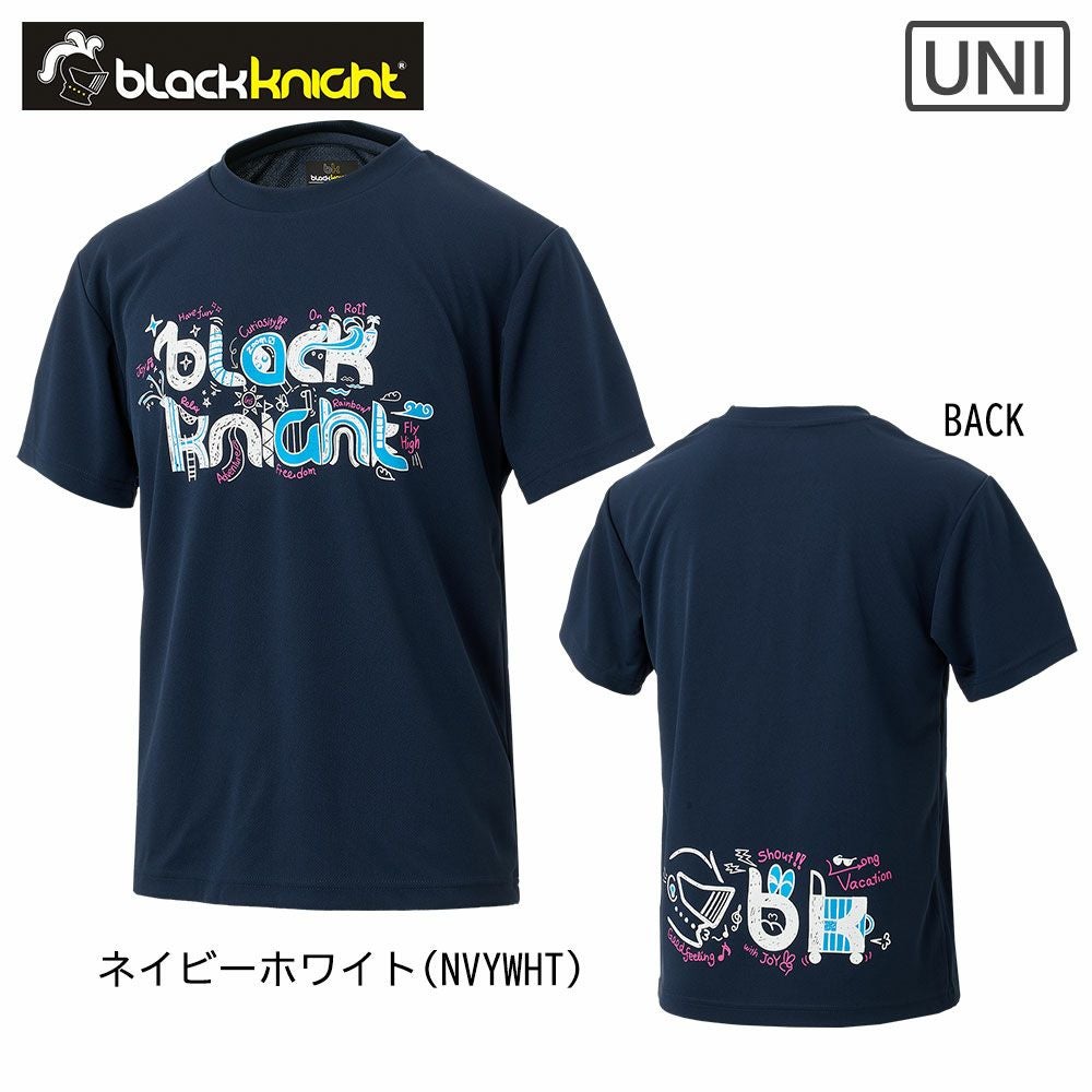 black knight ドライTシャツ ブラックナイト ユニ T-4103U バドミントン 2024bkss